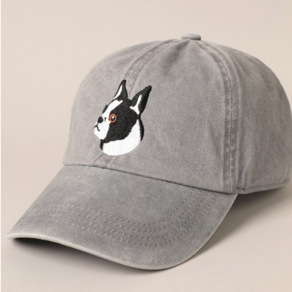 🔥 LAST ONE! 🔥 Embroidered Boston Terrier Baseball Cap - Picture 2 of 5